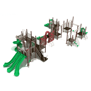 PMF042 - Buffalo Creek Large Commercial Playground Equipment - Ages 5 To 12 Yr - Front
