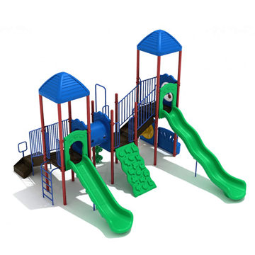 PKP170 - Kirkland Elementary School Playground Equipment - Ages 2 To 12 Yr - Front