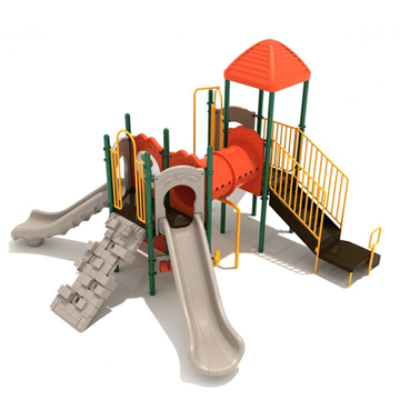 PKP235 - Vincennes Elementary School Playground Equipment - Ages 2 To 12 Yr - Front