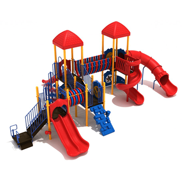 PMF029 - Hickory Stick Public Park Playground Equipment - Ages 5 To 12 Yr - Front