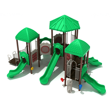 PMF025 - Evergreen Gardens Park Structures Playground Equipment - Ages 2 To 12 Yr - Front