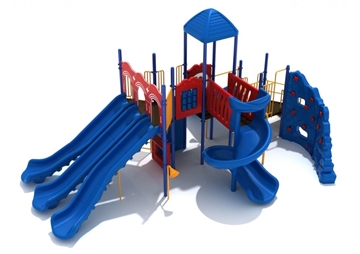 PKP289 -  Woodstock Public Park Playground Equipment - Ages 2 To 12 Yr - Front