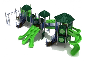 PMF044 - Carolina Woods Large Playground Equipment - Ages 5 To 12 Yr - Front