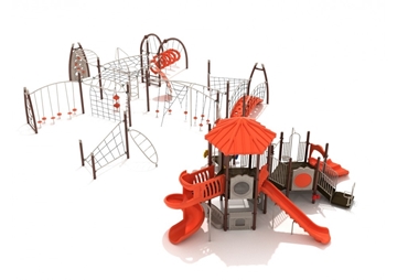 PMF043 - Foxcliff Trace Large Playground Equipment - Ages 5 To 12 Yr - Front