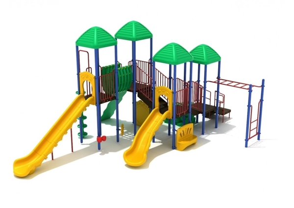 PKP130 -  Greenville Modern Playground Equipment - Ages 5 To 12 Yr - Front