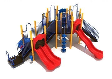 PMF020 - San Luis School Yard Play Structures - Ages 2 To 12 Yr  - Front