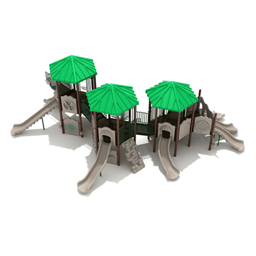 PMF028 - Emerald Crest Large Commercial Playground Equipment - Ages 2 To 12 Yr - Front