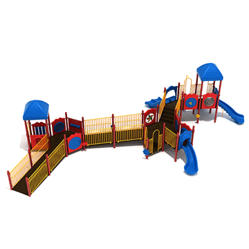 PFA011 - Cherry Valley Fully Accessible Commercial Playground Equipment - Ages 2 To 12 Yr - Front