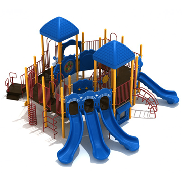 PMF061 - French Quarter Public Park Playground Equipment - Ages 5 To 12 Yr - Front