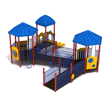 PFA015 - Gretna Greens Fully Accessible Commercial Playground Equipment For Schools - Ages 2 To 12 Yr - Front