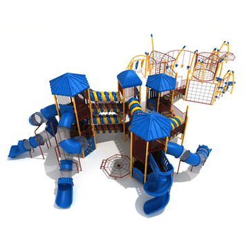 PMF054 - Peachtree Corners Large Commercial Playground Equipment - Ages 5 To 12 Yr - Front