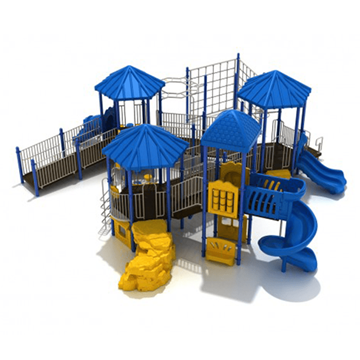 PFA003 - Quaker Mill Fully Accessible Commercial Grade Playground Equipment - Ages 5 To 12 Yr - Front