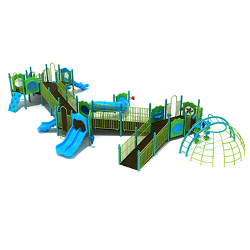 PFA014 - Wysteria Wilds Fully Accessible HOA Playground Equipment - Ages 5 To 12 Yr - Front