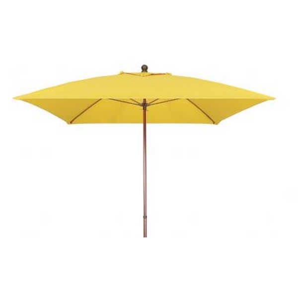 Fiberbuilt Market Umbrella 6 Ft. Square with One Piece Powder Coated Pole