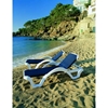 Catalina Plastic Resin Sling Stackable Chaise Lounge