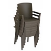 Havana Classic Plastic Resin Stackable Armchair