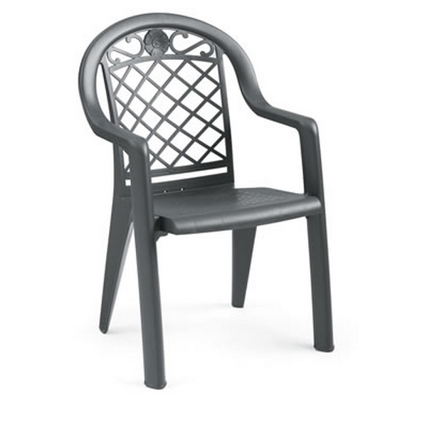 Savannah Plastic Resin Stacking Armchair
