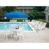 Ibiza 46 Inch Plastic Resin Round Dining Table