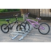 6 Space Low Profile Bike Rack 5 Ft. 1 1/16 In. Galvanized Tube