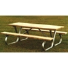Rectangular Wooden Picnic Tables 6 foot
