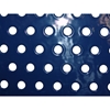 Round Thermoplastic Picnic table 46 In. Plastic Coated Perforated Metal with Powder Coated Steel Tube
