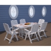 Picture of Polywood Nautical Recycled Plastic High Back Folding Dining Chair