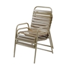 Picture of St. Maarten Vinyl Strap Dining Chair. Commercial Pool Furniture Made with Aluminum Frames & Vinyl Straps. 