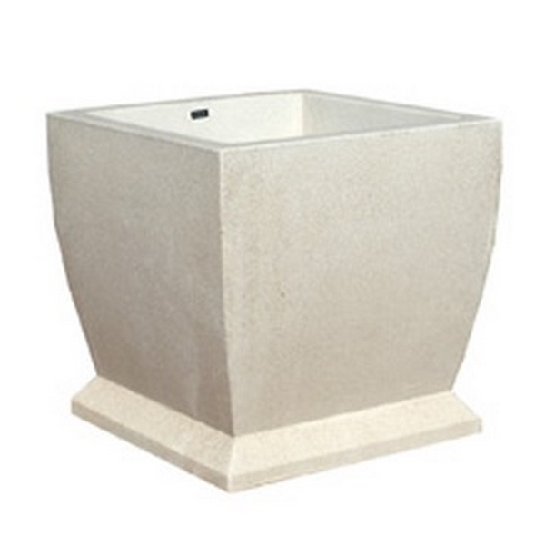 48" Square Concrete Planter, 1700 Lbs.