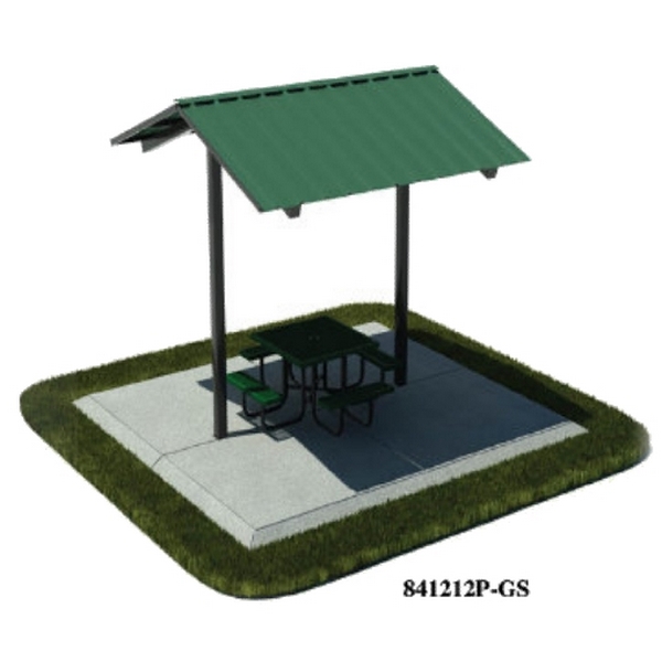 Picture of 12x12 Ft. All-Steel Mini Shelter, Inground Mount