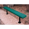 Bench Without Back 8 Ft. Plastic Coated 10 Gauge Punched Steel 
