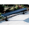 Bench Without Back 8 Foot Plastic Coated Expanded Metal
