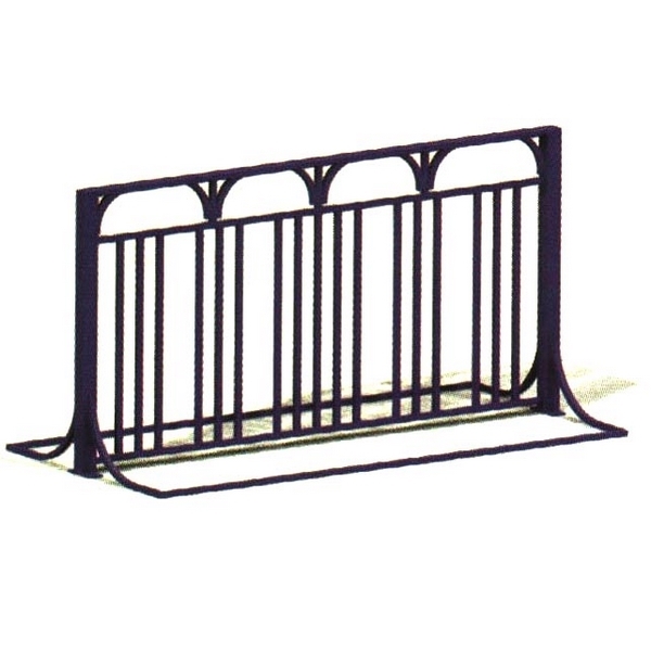 10 Space Bicycle Rack 6 foot Powder Coated Steel