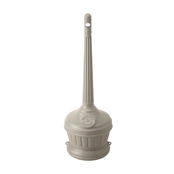 Seated Smokers Outpost Outdoor Cigarette Ashtray 5 Qt. Plastic