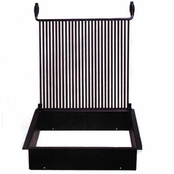 28" Square Fire Pit, Flip Grate, 7 Gauge Steel