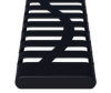 Picture of Bench With Back 6 foot Plastic Coated Ribbed Steel With 2 3/8 In. Bent Frame, Portable or Surface Mount