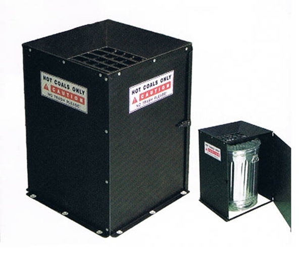 Picture of Steel Coal Ash Receptacle for Park BBQ Grill with Liner 90 lbs.