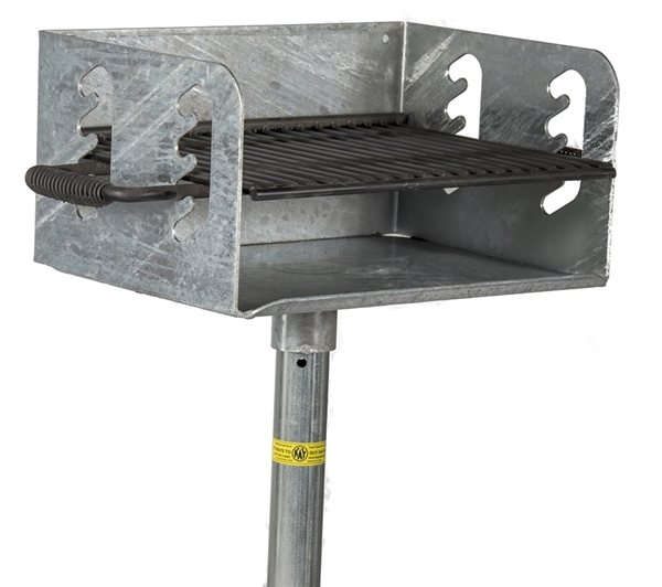 Park Grill 300 sq. in. Galvanized Welded Steel