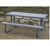 Aluminum Picnic Table 12ft. with Welded 1 5/8 In. Galvanized Steel