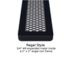 Picture of Bench With Back 10 foot Plastic Coated Expanded Metal with Welded Angle Iron Frame, Portable