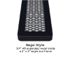 Picture of Bench With Back 4 Ft. Plastic Coated Expanded Metal with 2 3/8 In. Bent Frame, In-Ground Mount