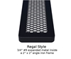 Picture of 42" Round Expanded Metal Thermoplastic Picnic table with Attached Seats, Portable