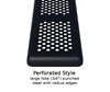 Picture of 46" Octagonal Rolled Edge Thermoplastic Perforated Steel Picnic Tables with Attached Seats, Portable