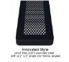 Picture of 6' Rectangular Plastic Coated Perforated Steel Picnic Table with 2 Un-Attached Seats