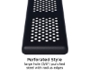 Picture of 6 foot Rectangular Picnic Table, Thermoplastic Perforated Steel with Rolled Seats, Welded 2 3/8" Steel Frame