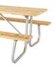 Picnic Table Frame 8 Ft. Welded 1 5/8 inch OD Galvanized Steel