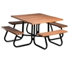 Square Picnic Table 4 Ft. Recycled Plastic