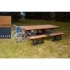 Picture of 8 ft. Wheelchair Accessible Recycled Plastic Picnic Table, 414 lbs.