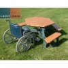 Picture of 46” Wheelchair Accessible ADA Hexagon Recycled Plastic Picnic Table