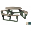 Picture of 46” Round Recycled Plastic Picnic Table, 204 lbs.