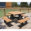Picture of 40” Square Recycled Plastic Picnic Table, 287 lbs.